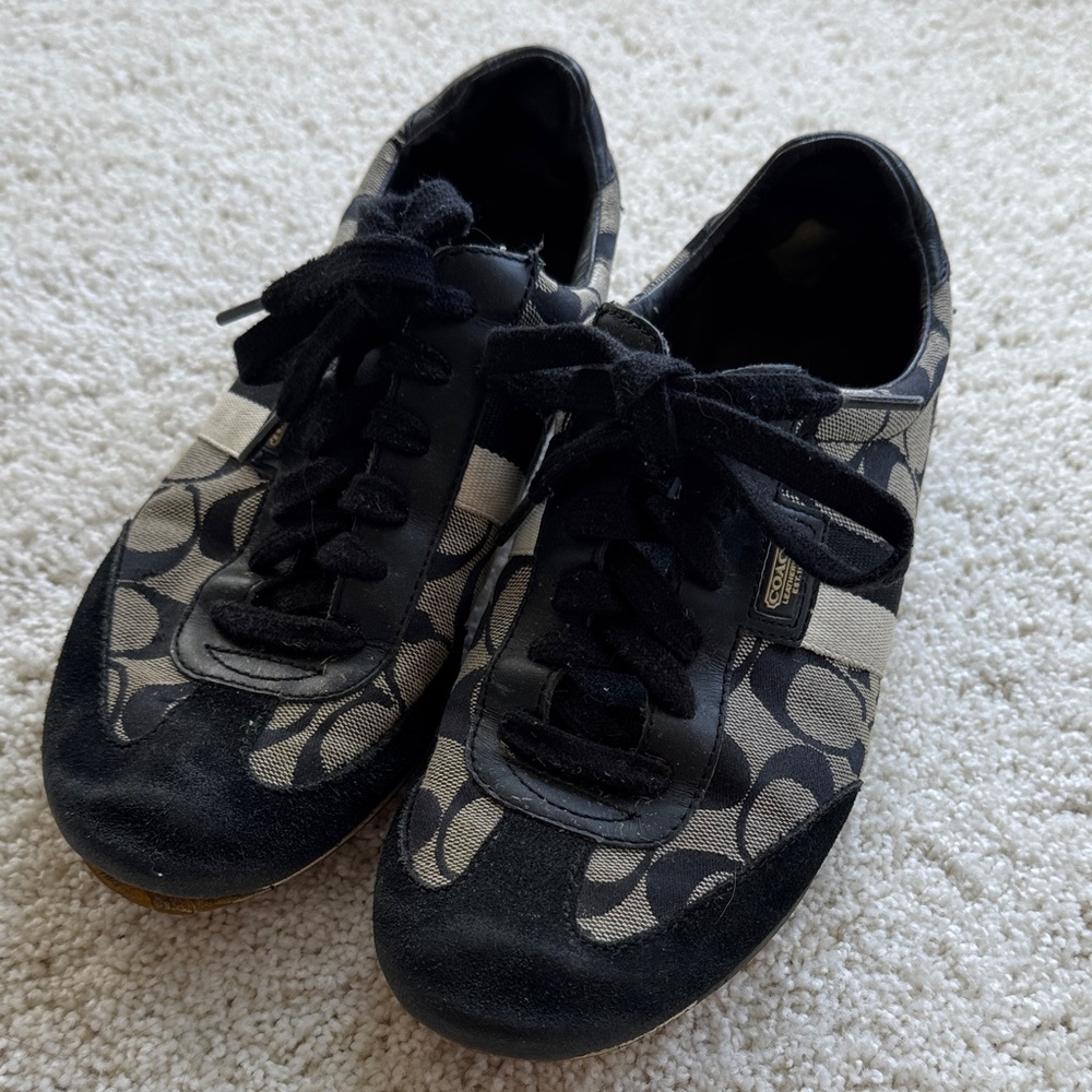 Coach Black and Gray Women's Sneakers